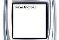 Photo graphic: mobile phone display - make football