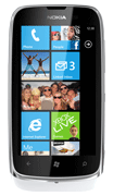 Front image of Nokia Lumia 610 White