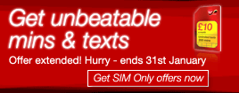 £10 SIM only offer
